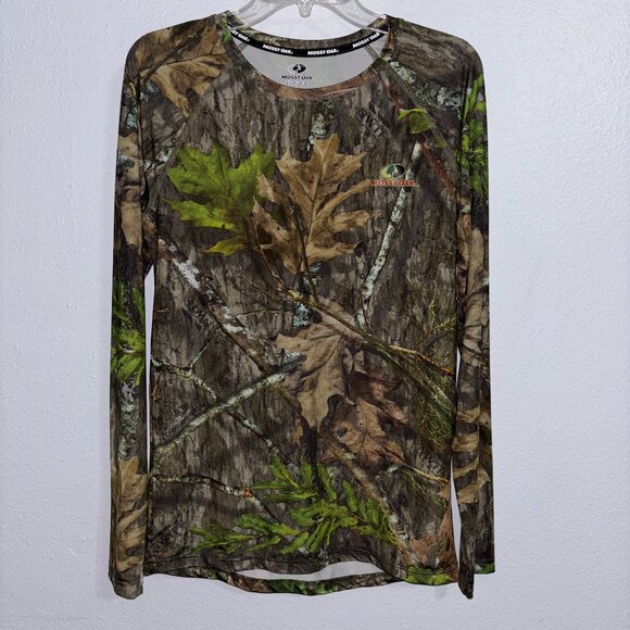 Mossy Oak Obsession Camo Long Sleeve Shirt Small S Hunting Insect Repellent - Picture 1 of 6